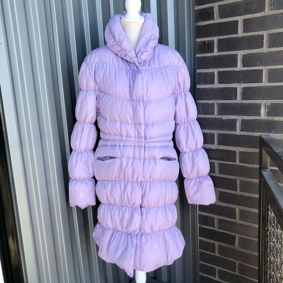 Vintage Bubble Puffer Down Coat Long